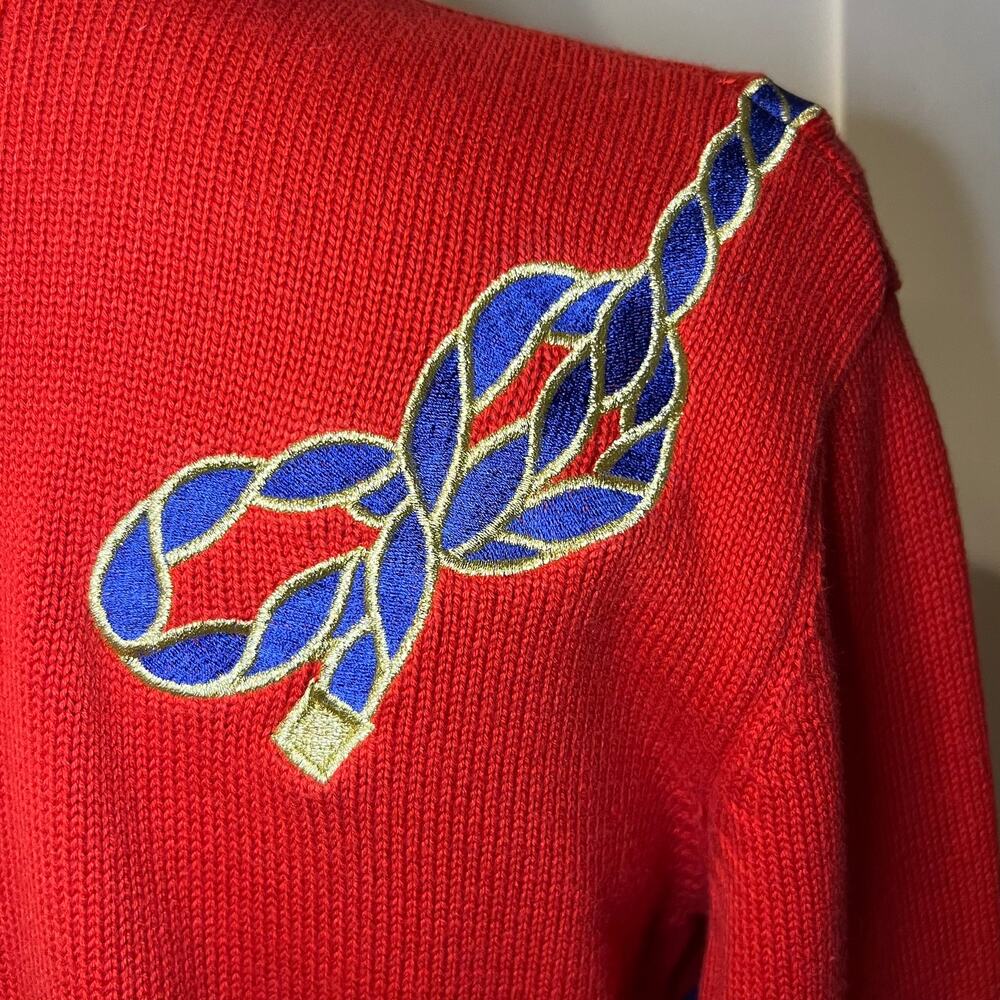 Vintage Women's Nautical Cardigan Size M - Picture 7 of 7